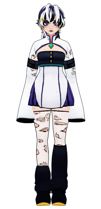 3D Model @astralghosty through Vroid