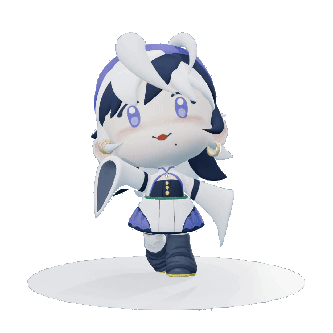 Spinning 3D Chibi: Icy